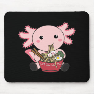 アクソロテルフードラーメン日本のフードかわいいズアニマルズPO マウスパッド
