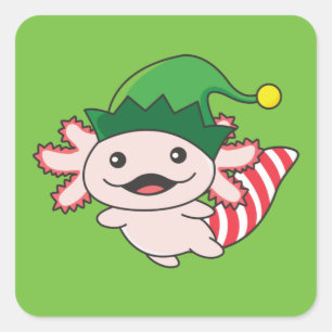 アクソロテルメリークリスマスウィンター小妖精や小人アクソロテルスクエア スクエアシール