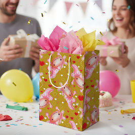 アクソロテルラブマスタード ミディアムペーパーバッグ