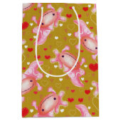 アクソロテルラブマスタード ミディアムペーパーバッグ (正面)