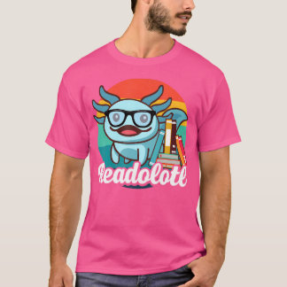アクソロテ読ルの本Ambystoma Mexicanum Blue Sala Tシャツ