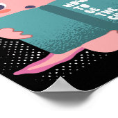 アクソロテ読ル先生Readalotlかわいい ポスター (角)