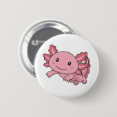 アクソロトルかわいい動物かわいいおもしろいアニメAxolotl Bu 缶バッジ (正面&裏面)