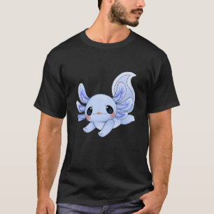 アクソロトルかわいい微笑みメキシカンサラマンダーアクソロトル Tシャツ