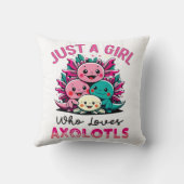 アクソロトルを愛する女の子 クッション (裏面)