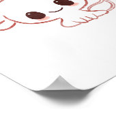 アクソロトルアートかわいいアート ポスター (角)