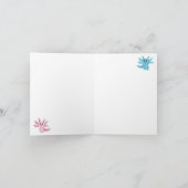 アクソロトルキッズかわいいサラマンダーパターン カード (内部)