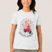 アクソロトルスクーター トライブレンドTシャツ (正面)