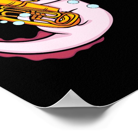 アクソロトルチューバプレーヤーキュートなアクソロトルミュージックキッズチューバ ポスター (角)