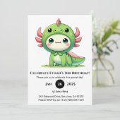 アクソロトルドラゴンスーツ誕生日 招待状 (スタンド正面)