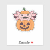 アクソロトルハロウィーンパンプキンこうもりの衣装 シール (シート)