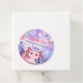 アクソロトルバースデーパーティーラウンドメッセージカード フェイバータグ (インサイチュ)