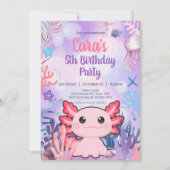 アクソロトルバースデーパーティー 招待状 (正面)