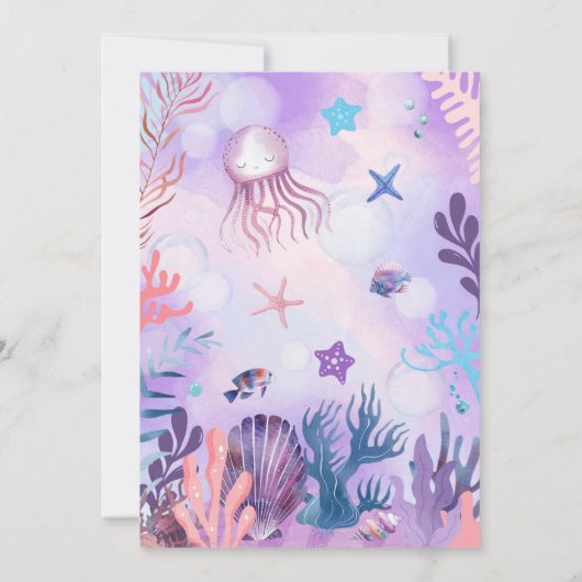 アクソロトルバースデーパーティー 招待状 (裏面)