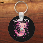 アクソロトルボバティーバブルティーかわいいアニメ日本の キーホルダー (正面)