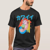 アクソロトルミルクティアクソロテルドッキングボバティーペットアクソ Tシャツ (正面)