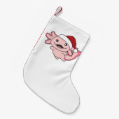 アクソロトルメリークリスマスウィンターアクソロトル スモールクリスマスストッキング (正面 (吊り時))