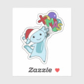 アクソロトルメリークリスマスウィンターアニマルアクソロトルスティ シール (シート)