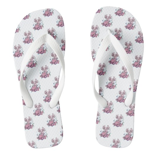 アクソロトルライディングブロブフィッシュビーチサンダル ビーチサンダル (フットベッド)