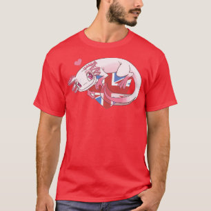 アクソロトルラブイギリス Tシャツ