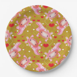 アクソロトルラブマスタード  ペーパープレート