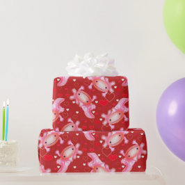 アクソロトルラブレッド ラッピングペーパー