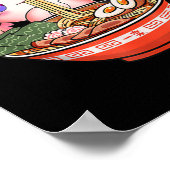 アクソロトルラーメン日本のかわいいアニメオタク ポスター (角)