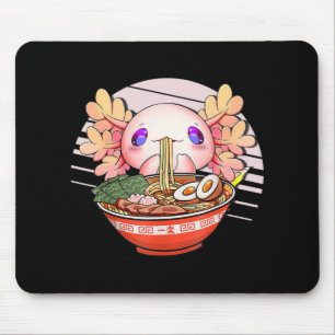 アクソロトルラーメン日本のかわいいアニメオタク マウスパッド