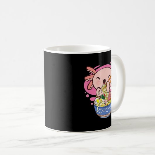 アクソロトルラーメン日本のかわいいアニメ麺ギフトKi コーヒーマグカップ (正面右)