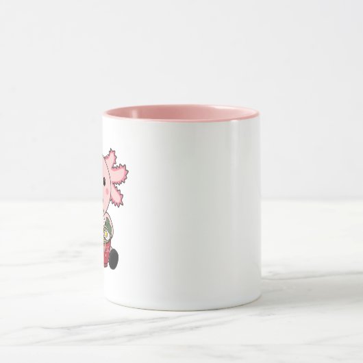 アクソロトルラーメン食日本の食かわいい動物ポー マグカップ (中央)