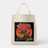 アクソロトルヴァンパイアハロウィーンモンスタートラックキャンディー トートバッグ (裏面)