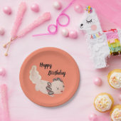 アクソロトル誕生日プレート ペーパープレート (パーティー)