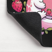 アクソロトル飲日本のみストロベリーミルク マウスパッド (コーナー)