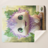 アクソロトル魅力的ミンティ シェルパブランケット (正面(横))