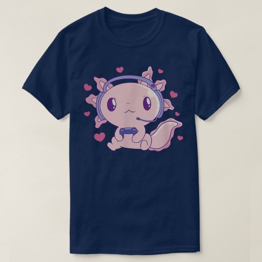 アクソロトル・ゲーマー・ゲーミング・カおもしろいウト・アクソロトルズ・かわいいズJa Tシャツ (デザイン正面)