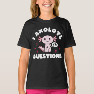 アクソロトルIアクソロトル質問かわいい Tシャツ