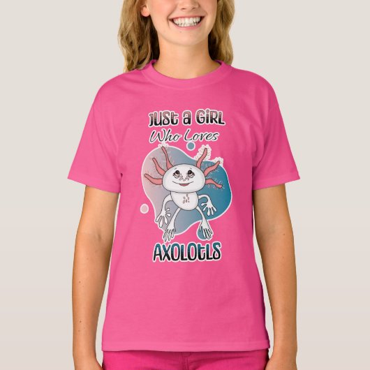 アクソロtlsが大好きな少女に tシャツ (正面)