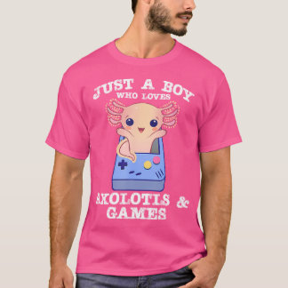 アクソロtlsを愛する少年かわいいかわいいサランド tシャツ