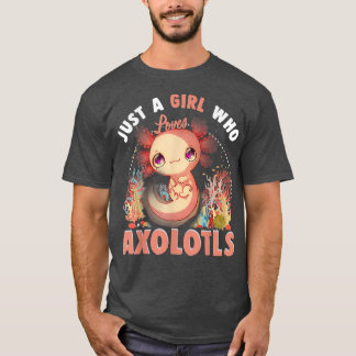 アクソロtlsアニメを愛す日本のる女の子 tシャツ