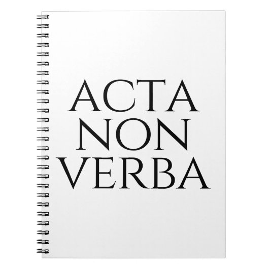 アクタノンヴェルバ ノートブック (正面)