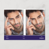 アクターとモデルのヘッドショットコンポジションポストカード(両面) ポストカード (裏面)