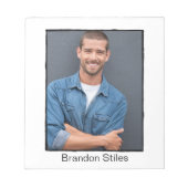 アクターのオートグラフパッド |クラシックレトロ縁ど ノートパッド (正面)