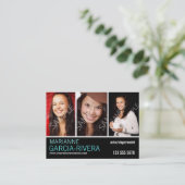 アクターのトリプルヘッドショットステータス 名刺 (スタンド正面)