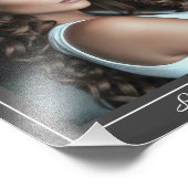 アクターのヘッドショットテンプレート縁ど8x10演技プリント フォトプリント            (角)