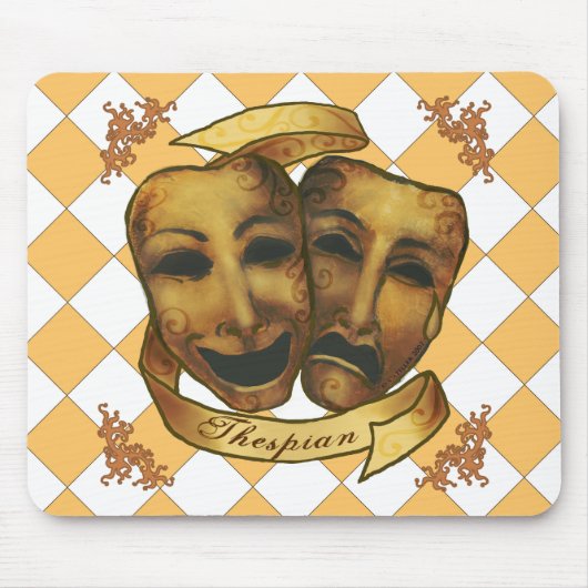 アクターのマスク マウスパッド (正面)