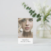 アクターのモデルの写真 名刺 (スタンド正面)