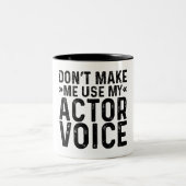 アクターの声を使用しない ツートーンマグカップ (中央)