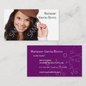 アクターの微妙なフローラヘッドショット 名刺 (正面/裏面)