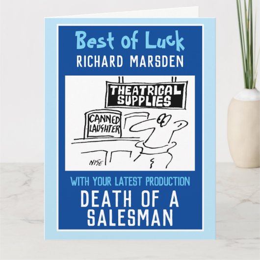 アクターまたはプロデューサーの新しいプロダクション カード (正面)