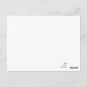 アクターサインカードはがき ポストカード (裏面)